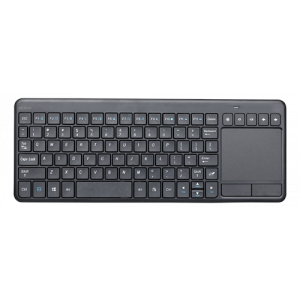 Trådlöst minitangentbord med touchpad, US layout, 2,4GHz USB nano-mottagare, svart TB-504-EN