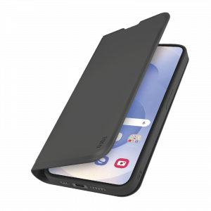 Galaxy S25 Edge Wallet smooth, black TEWALSAS25EK