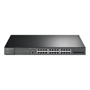 TP-Link JetStream 28-Port Gigabit L2 Managed Switch with 24-Port PoE+