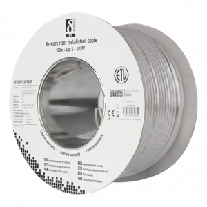 U/UTP Cat6 riser installationskabel, 100m trumma, 250MHz, Delta-certifierad TP-48BR