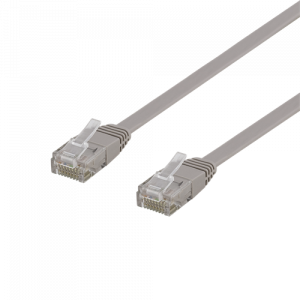U/UTP Cat6 patchkabel, flat, 0,5m, 250MHz, grå TP-60-FL