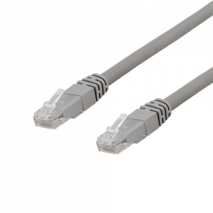 U/UTP Cat6a patchkabel, 500MHz, Delta cert, LSZH, 0,3M, grå TP-603AU