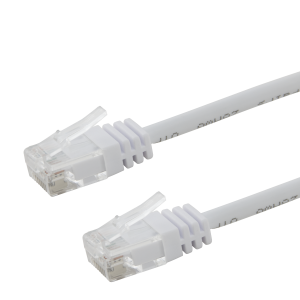 U/UTP Cat6 AWG28 patch cable, 0,75m, white, LSZH TP-6075W-SLIM