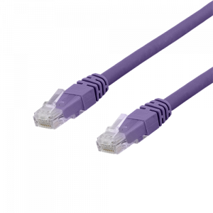 U/UTP Cat6a patchkabel, Delta cert, LSZH, 0,5m, lila TP-60PAU