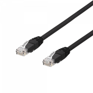 U/UTP Cat6 patchkabel 10m, 250 MHz, UV-resistent, svart TP-610UV