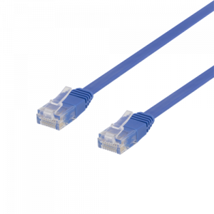 U/UTP Cat6 patchkabel, flat, 1,5m, 250MHz, blå TP-611B-FL