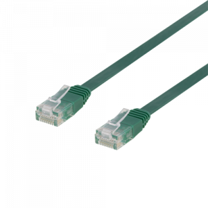 U/UTP Cat6 patchkabel, flat, 2m, 250MHz, grön TP-62G-FL