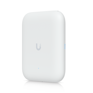 All-weather IP67 WiFi 7 AP with 6 spatial streams, integrated directional super antenna, and articulation mounting bracket. U7-Pro-Outdoor