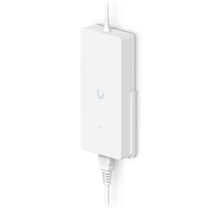 An AC power adapter delivers 210W at 54V DC for a PoE switch. UACC-Adapter-AC-210W
