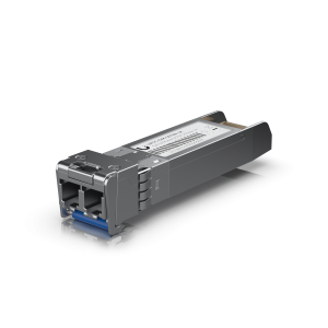 SFP28 transceiver that supports 25G connections up to 10 km using single-mode fiber with a duplex LC UPC connector.*Fiber cable is not included. UACC-OM-SFP28-LR