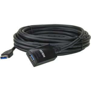 UE350, aktiv USB 3. 0 förlängningskabel, Typ A hane - Typ A hona, 5m, svart. UE350A-AT