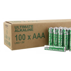 Ultimate Alkaline AAA-batteri, Svanenmärkt, 100-pack bulk ULTB-LR03-100P