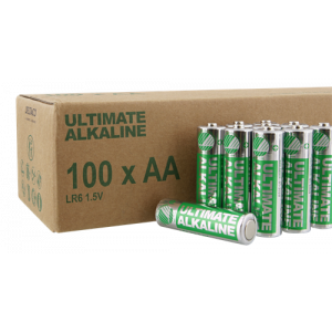 Ultimate Alkaline AA-batteri, Svanenmärkt, 100-pack, bulk ULTB-LR6-100P
