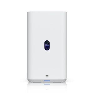 UniFi Network Attached Storage with (2) 3.5" HDD bays, 2.5 GbE networking, USB-C connectivity, and an included PoE++ adapter, all in a compact footprint. UNAS-2-W