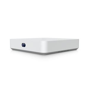 Compact UniFi Protect NVR with 3.5" HDD support, featuring an integrated 6-port PoE switch, integrated HDMI View Port, and a capacity for (6) 4K camera or (15) Full HD cameras. UNVR-Instant