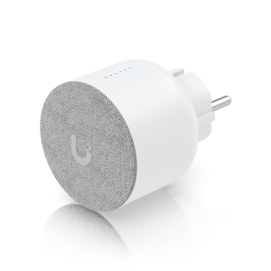 Plug-in chime designed to pair with a UniFi doorbell.*EU power plug only.**Third-party WiFi configuration available during setup with the UniFi Protect mobile app. UP-Chime