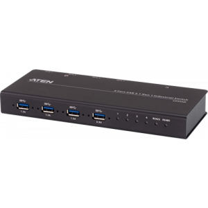 4-portars Industriell USB switch, USB 3. 1 Gen 1, USB KM switch, svart US3344I-AT
