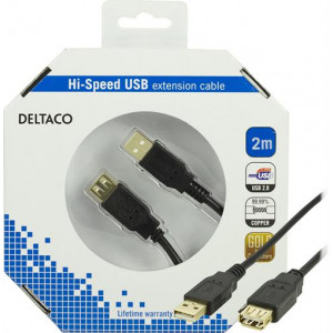 USB förlängning (2m) GOLD