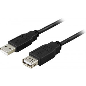 Kbl USB 2.0 A-A ho 3m, svart