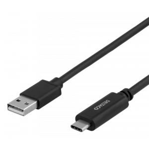 USB 2.0 kabel, USB-A - USB-C hane, LSZH, 3m, svart USBC-1007-LSZH