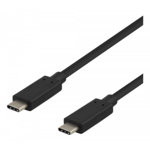 USB-C-kabel, 0,25m, USB 3.1 Gen 2, 10 Gbps, 60W, svart USBC-1120