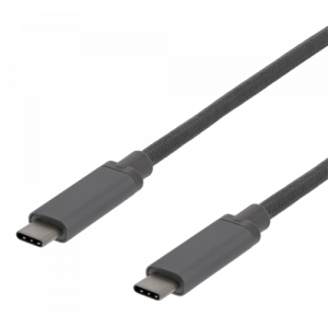 USB-C till USB-C-kabel, 1m, 60W USB PD, 10 Gbps, grå USBC-1362
