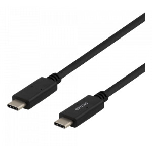 USB-C till USB-C-kabel, 1m, USB-IF certifierad, 5Gbit/s, svart USBC-1501