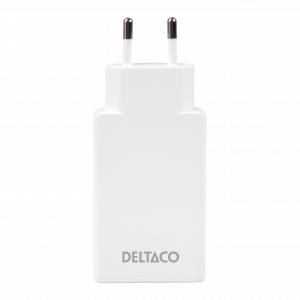 Super slim dual USB-C wall charger with Power Delivery and PPS technology for fast and effective charging of all of your compatible devices. Programmable Power Supply (PPS) chargers are more effective and update the current and voltage in real time depend