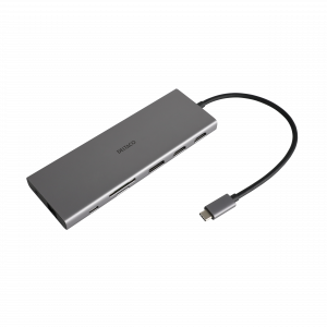 12-i-1 USB-C Dockingstation, Triple display, 4K UHD 60 Hz, PD 85 W, silver USBC-HDMI27