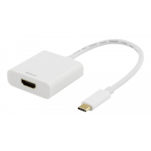 USB-C till HDMI adapter, 4096x2160 30Hz, vit USBC-HDMI7