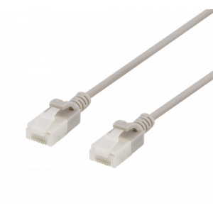 U/UTP Cat6a patchkabel, slim, 3,5mm i diameter, 1,5m, grå UUTP-1030