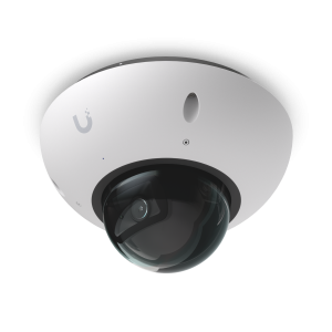 All-weather, vandal-proof 4K PoE camera with a 1/1.8" 8MP image sensor, Multi-TOPS AI Engine, and long-range IR night vision ideal for discreet installations in high-traffic areas. UVC-G6-Dome-W