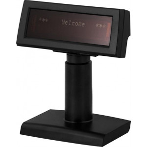 Kunddisplay, 2x20 tecken, USB, svart. VFD-200