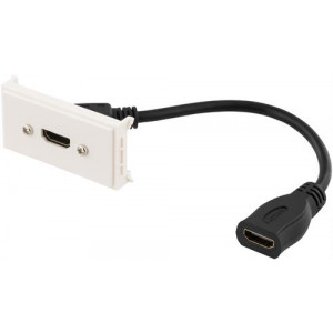Uttagspanel, 1xHDMI, 0,2m, vit VR-315