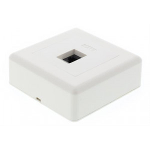 Vägguttag utanpåliggande UTP 1XRJ45, Cat6 VR-33