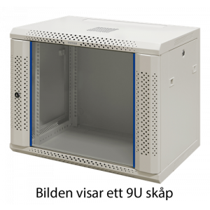 System Z, 19” väggskåp, 6U, 600x600, glasdörr, vit ZS66066000