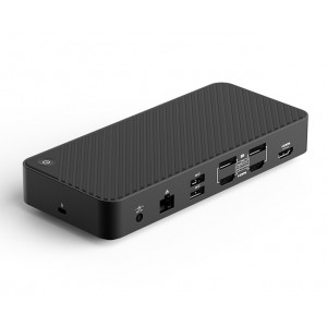 DisplayLink docking station, triple display, PD 100 W, black #1001