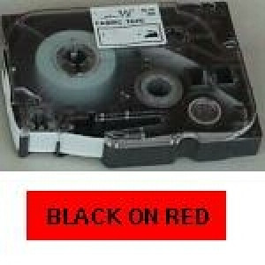 Brother TZE431 12MM BLACK ON RED TAPE