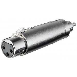 XLR Ljudadapter XLR 3-pin hona - RCA hane