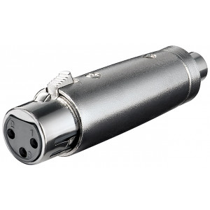 XLR Ljudadapter XLR 3-pin hona - RCA hona