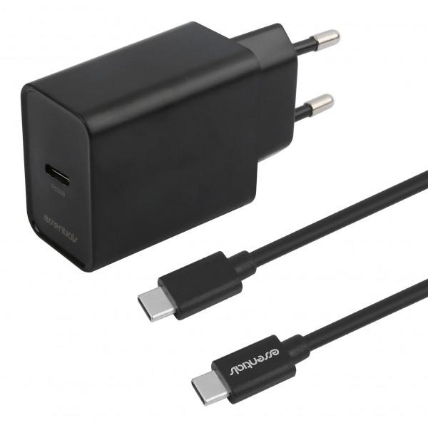 Laddare USB-C 20W PD + USB-C kabel