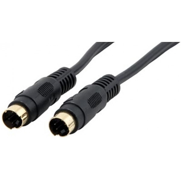 Deltaco AV-15 S-videokabel 15 m S-Video (4-pin) Svart