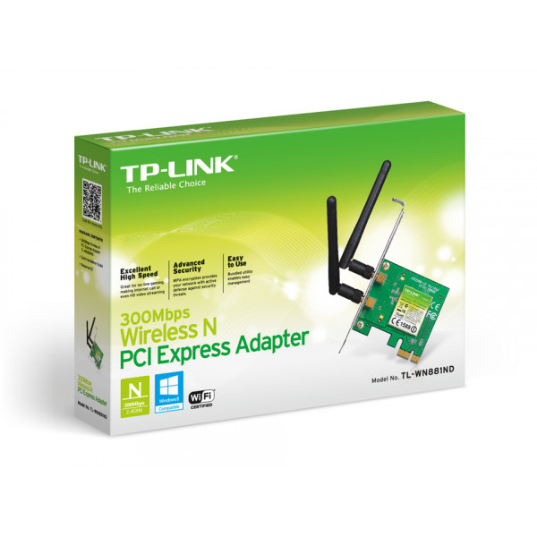 Trådlöst nätverkskort PCI-E - TP-Link N300.