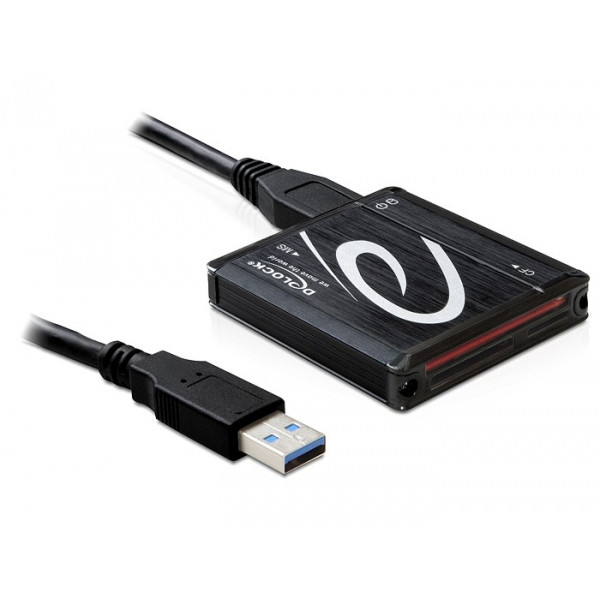 DeLOCK USB 3.0 Card Reader All in 1 Svart kortläsare