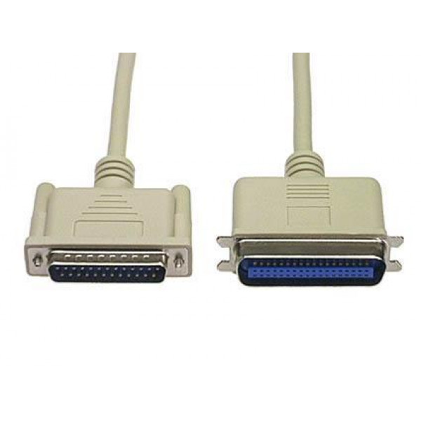 Kabel DB25 ha - Skrivarport CN36 ha HP 2m Parallel