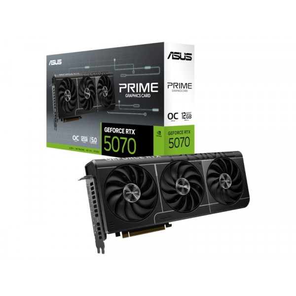 Grafikkort - RTX 5070 Asus Prime OC 12GB GDDR7 90YV0M10-M0NA00