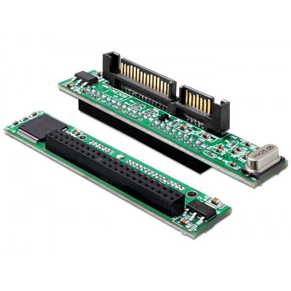 DeLOCK 61987 kabeladaptrar SATA 22p IDE 44p Svart, Grön