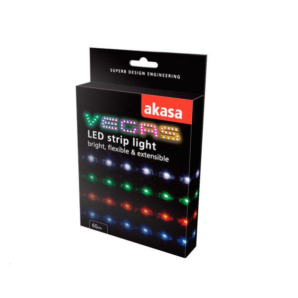 Akasa Vegas LED-list för datorer, 12V, 60cm, blå