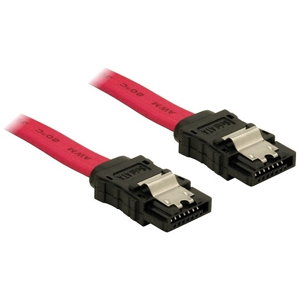 DeLOCK SATA Cable - 0.5m 0.5m Röd SATA-kablar