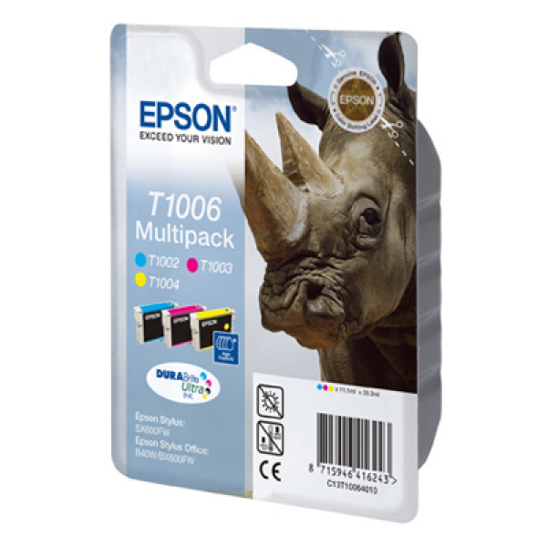 Epson Flerpack 3 färger T1006 DURABrite Ultra-bläck